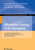 Cover: Information Literacy in the Workplace - Springer