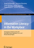 Cover: Information Literacy in the Workplace - Springer
