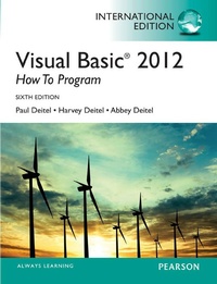 Abbildung von: Visual Basic 2012 How to Program - Pearson Higher Education;Pearson
