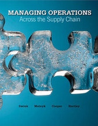 Abbildung von: Managing Operations Across the Supply Chain - Irwin/McGraw-Hill