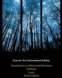 Enlarge image Cover: Introduction to Behavioral Research Methods: Pearson New International Edition - Pearson Education Limited