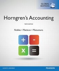 Abbildung von: Horngren's Accounting PDF eBook, Global Edition - Pearson Education Limited