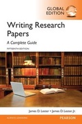 Cover: Writing Research Papers: A Complete Guide, Global Edition - Pearson