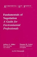 Bild: Miller's Fundamentals of Negotiation - Environmental Law Institute