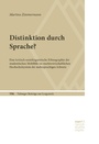Cover: Distinktion durch Sprache? - Narr Francke Attempto Verlag