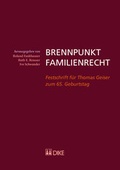 Cover: Brennpunkt Familienrecht - Dike Verlag Z&uuml;rich