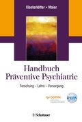 Cover: Handbuch Pr&auml;ventive Psychiatrie - Schattauer