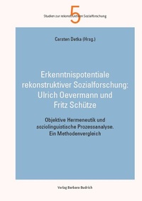 Abbildung von: Objektive Hermeneutik und soziolinguistische Prozessanalyse im Anwendungsvergleich - Verlag Barbara Budrich