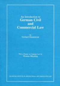Enlarge image Cover: An Introduction to German Civil and Commercial Law - British Institute of International & Comparative Law