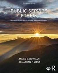 Enlarge image Cover: Public Service Ethics - Routledge