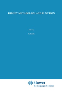 Abbildung von: Kidney Metabolism and Function - Kluwer Academic Publishers