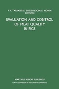 Cover: Evaluation and Control of Meat Quality in Pigs - Kluwer Academic Publishers