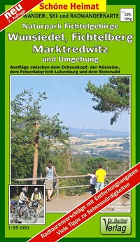 Abbildung von: Wander-, Ski- und Radwanderkarte Naturpark Fichtelgebirge, Wunsiedel, Fichtelberg, Marktredwitz und Umgebung - Barthel, A