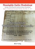 Cover: Kurm&auml;rkische M&uuml;hlensachen-Generalia - Brandenburgische Genealogische Gesellschaft "Roter Adler" e.V.
