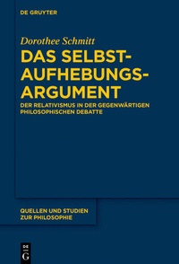 Abbildung von: Das Selbstaufhebungsargument - De Gruyter