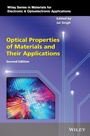 Cover: Optical Properties of Materials and Their Applications - Wiley