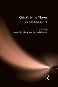 Bild vergrößern Bild: China's Bitter Victory - Routledge