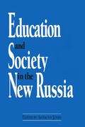 Cover: Education and Society in the New Russia - Routledge