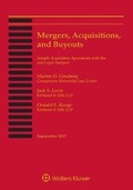 Cover: Mergers, Acquisitions, and Buyouts - Wolters Kluwer Law & Business