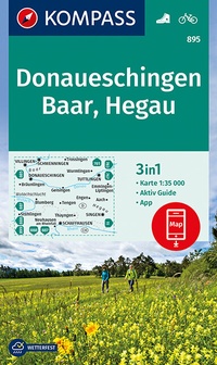 Abbildung von: KOMPASS Wanderkarte Donaueschingen, Baar, Hegau - KOMPASS-Karten