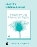 Cover: Student Solutions Manual for Introductory and Intermediate Algebra - Pearson