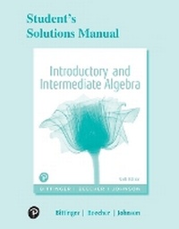 Enlarge image Cover: Student Solutions Manual for Introductory and Intermediate Algebra - Pearson