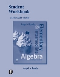 Enlarge image Cover: Student Workbook for Elementary and Intermediate Algebra for College Students - Pearson