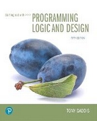 Enlarge image Cover: Starting Out with Programming Logic and Design - Pearson