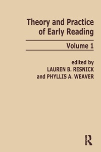 Abbildung von: Theory and Practice of Early Reading - Lawrence Erlbaum Associates Inc