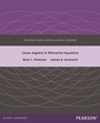 Cover: Linear Algebra and Differential Equations - Pearson Education Limited