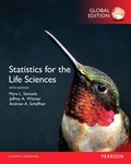 Cover: Statistics for the Life Sciences, Global Edition - Pearson