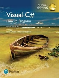 Abbildung von: Visual C# How to Program, eBook, Global Edition - Pearson Higher Education;Pearson