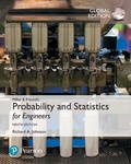 Cover: Miller & Freund's Probability and Statistics for Engineers, Global Edition - Pearson