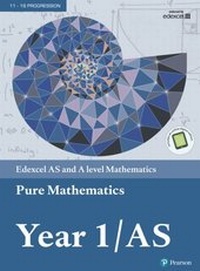 Enlarge image Cover: Edexcel AS and A level Mathematics Pure Mathematics Year 1/AS Textbook + e-book - Pearson Education Limited
