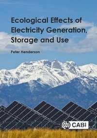 Enlarge image Cover: Ecological Effects of Electricity Generation, Storage and Use - CABI Publishing
