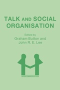 Cover: Talk and Social Organisation - Multilingual Matters