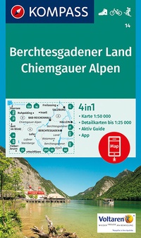 Abbildung von: KOMPASS Wanderkarte Berchtesgadener Land, Chiemgauer Alpen - KOMPASS-Karten