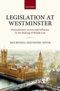 Cover: Legislation at Westminster - OUP eBook