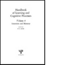Enlarge image Cover: Handbook of Learning and Cognitive Processes - Lawrence Erlbaum Associates Inc