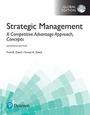 Cover: Strategic Management: A Competitive Advantage Approach, Concepts, Global Edition - Pearson