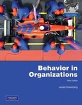 Cover: Behavior in Organizations: Global Edition - Pearson Higher Education;Pearson