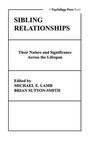 Cover: Sibling Relationships - Lawrence Erlbaum Associates Inc