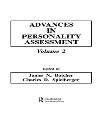 Enlarge image Cover: Advances in Personality Assessment - Lawrence Erlbaum Associates Inc