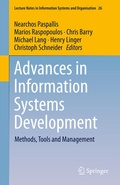 Cover: Advances in Information Systems Development - Springer