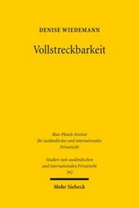 Abbildung von: Vollstreckbarkeit - Mohr Siebeck