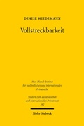 Cover: Vollstreckbarkeit - Mohr Siebeck