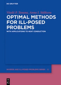 Enlarge image Cover: Optimal Methods for Ill-Posed Problems - De Gruyter