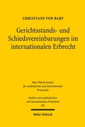 Abbildung von: Gerichtsstands- und Schiedsvereinbarungen im internationalen Erbrecht - Mohr Siebeck