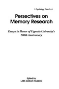 Bild: Perspectives on Memory Research - Lawrence Erlbaum Associates Inc