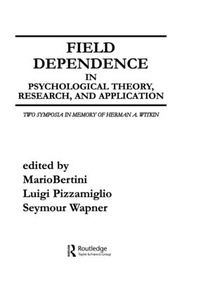 Enlarge image Cover: Field Dependence in Psychological Theory, Research and Application - Lawrence Erlbaum Associates Inc